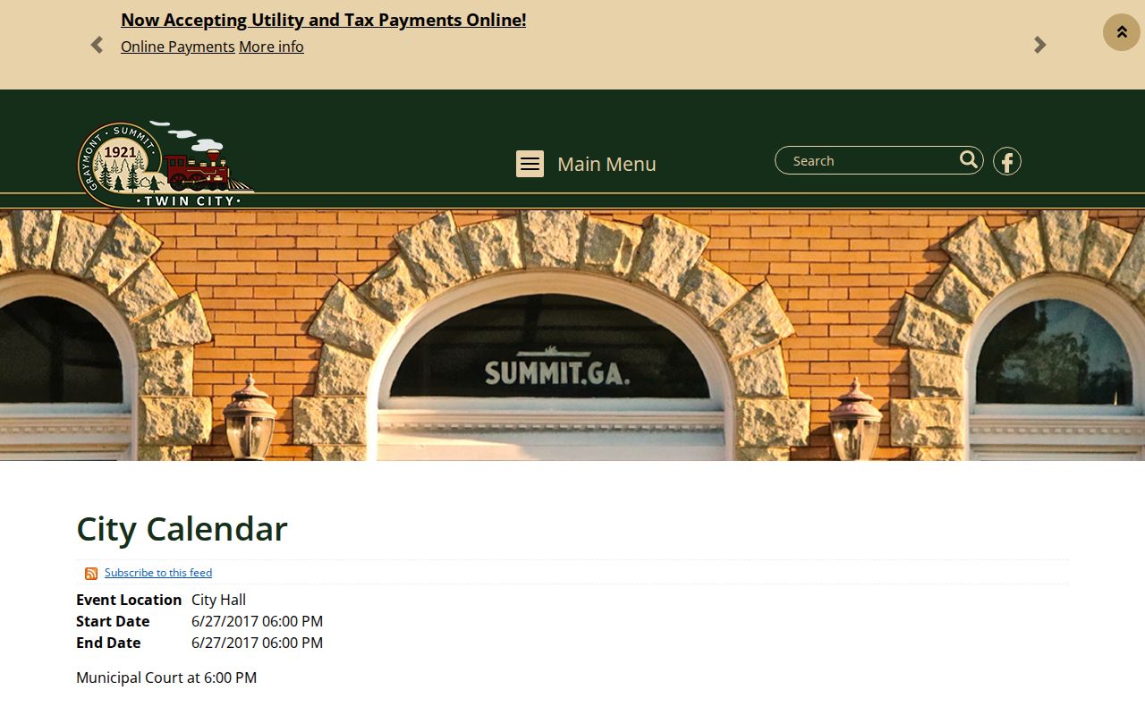 Emanuel County court dates Twin City municipal calendar