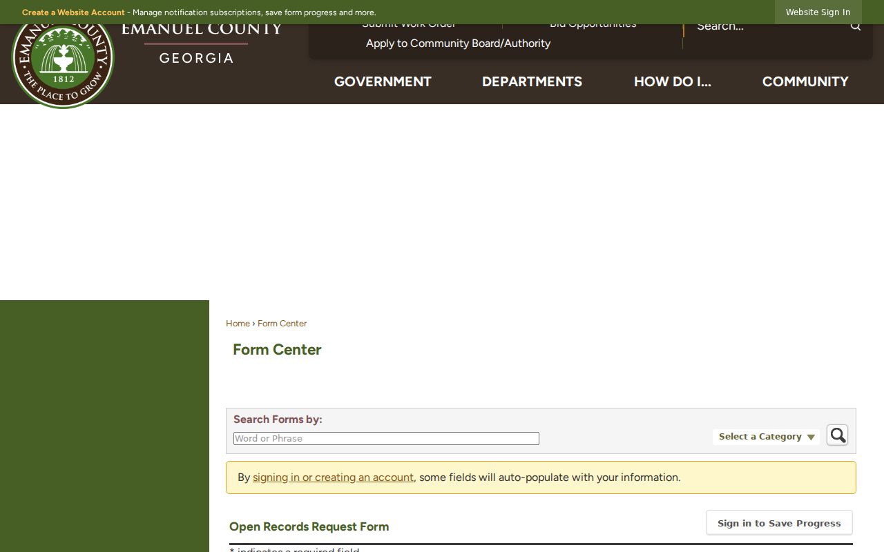Emanuel County court record comparison with county form