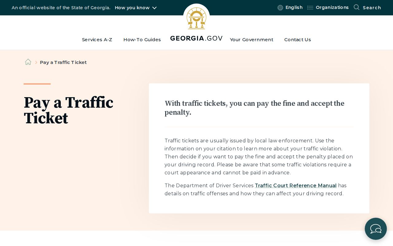 Emanuel County traffic ticket Georgia payment guidance