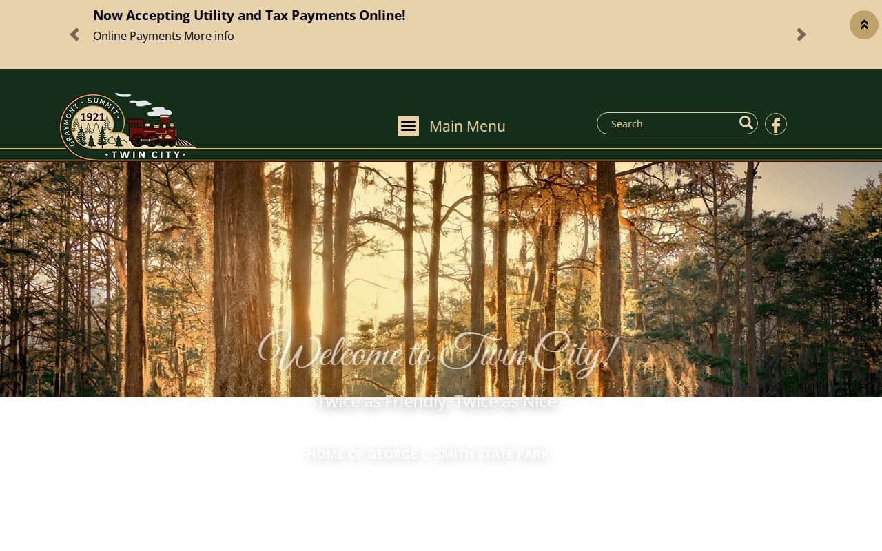 Official Twin City website for municipal court access